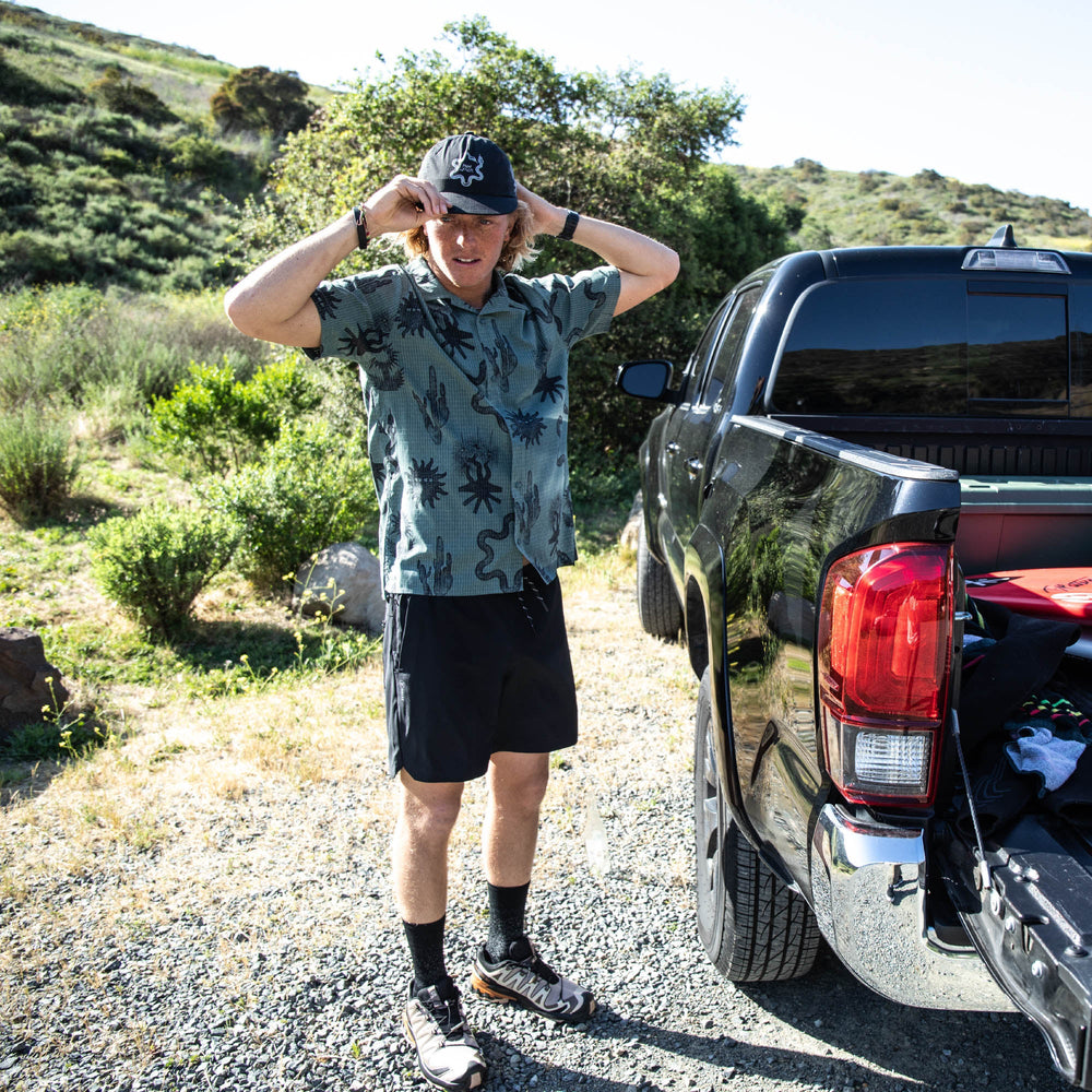 Style meets athletic function with the thoughtfully designed Roark Serrano 7" Active Stretch Men's Shorts, at available at Harbour Thread in Burlington, VT. 