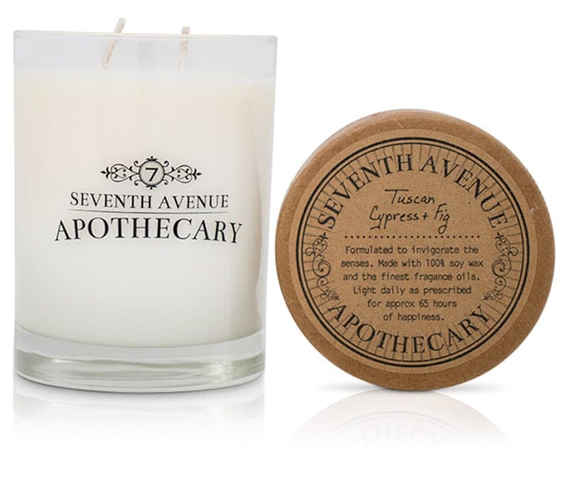 Seventh Avenue Apothecary Tuscan Cypress + Fig Soy Wax Candle