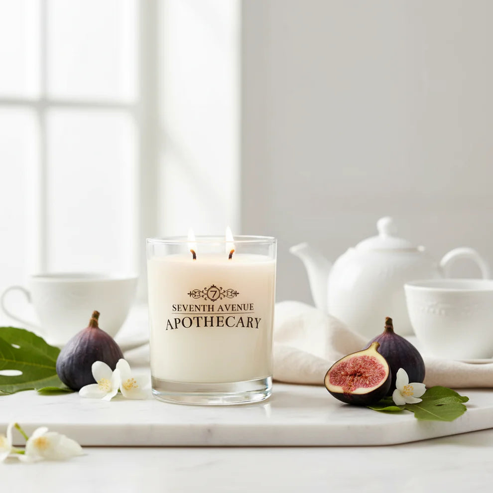 Seventh Avenue Apothecary White Tea + Fig Soy Wax Candle