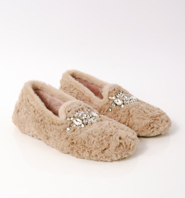 
                      
                        The Parchment Slumber Party Loafer Slipper by Free People,
                      
                    