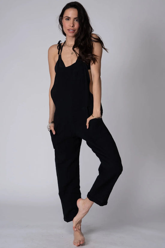 The  Black Gauze Some Beachy Overalls by Stillwater,