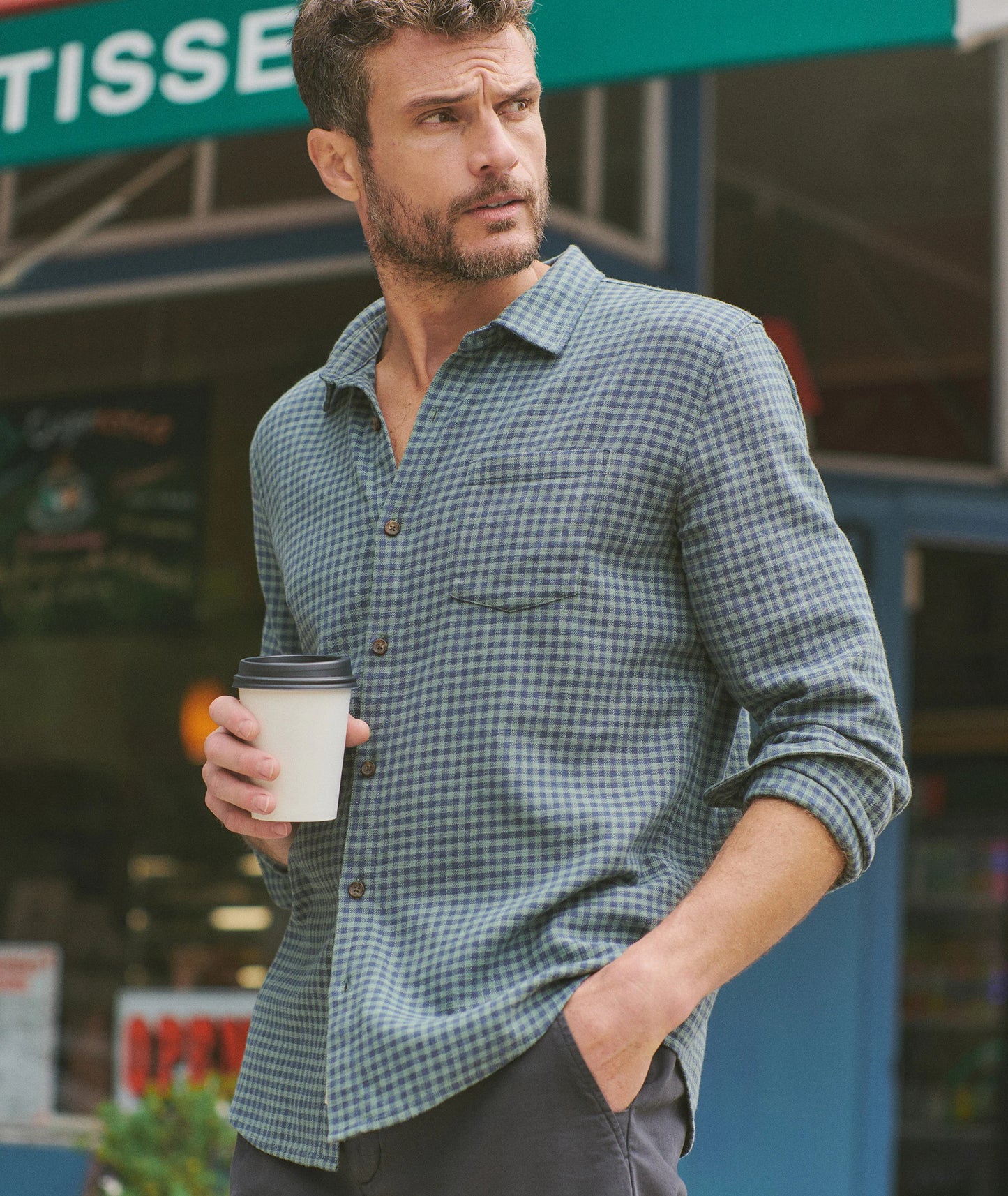 Marine Layer men's button down shirt