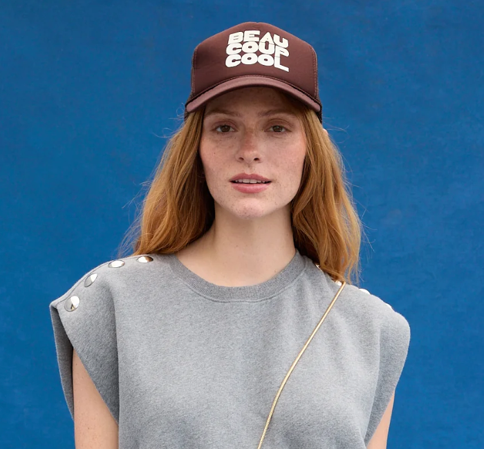 
                      
                        Clare V. Chocolate Beaucoup Cool Trucker Hat
                      
                    