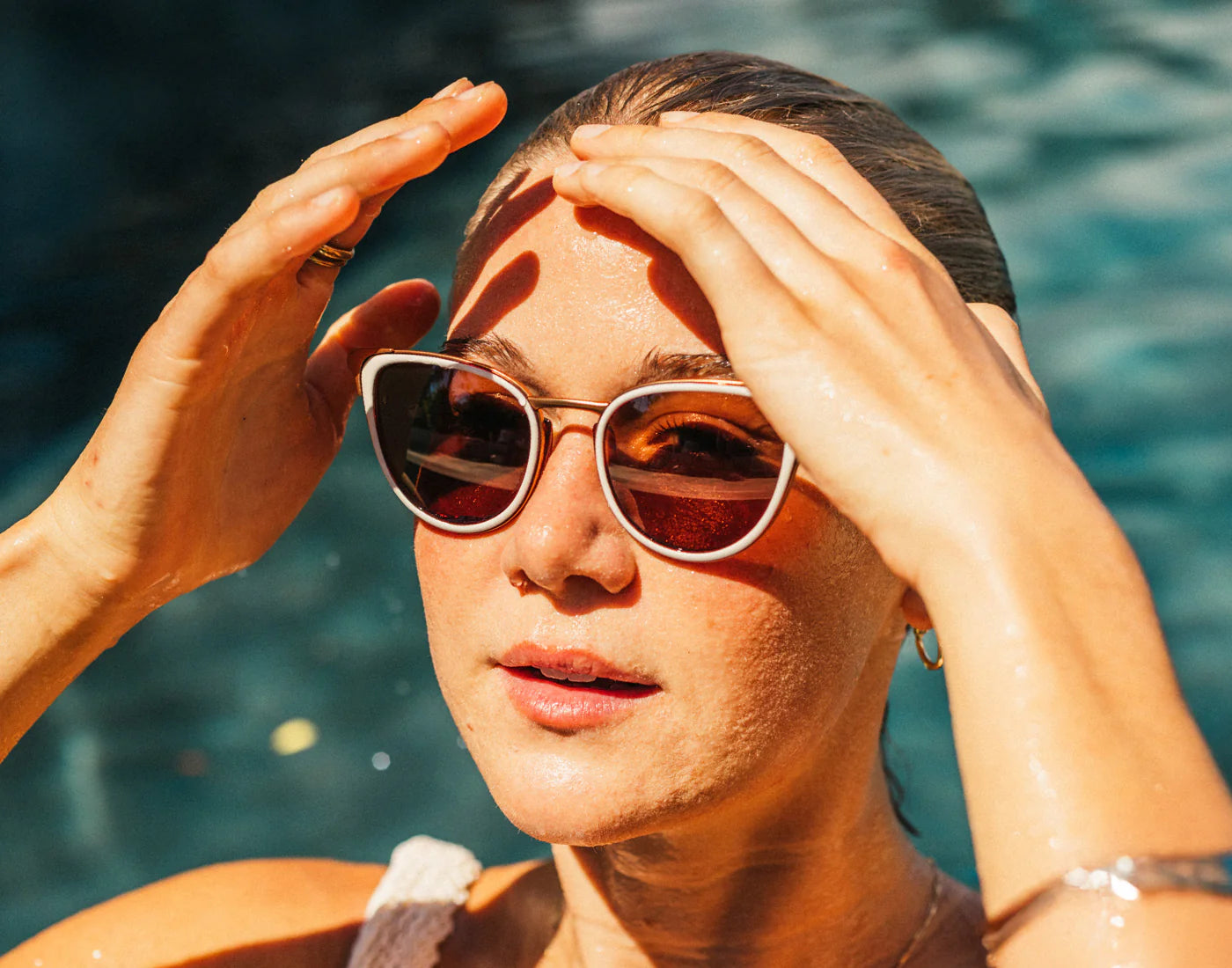 キャビア　サングラス　ラインストーン　56□14-130　caviar Costa 6S2012 Catherine Sunglasses | LensCrafters