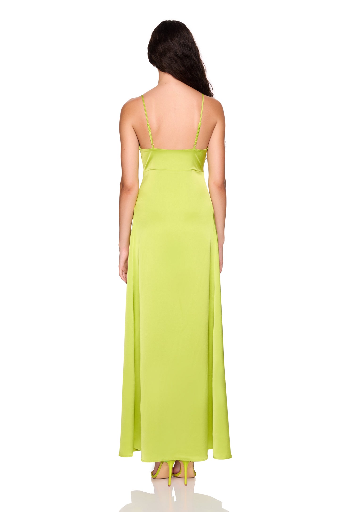 Susana Monaco Satin Slip Dress in Green - size 6 Susana Monaco Satin Slip Dress in Green - size 6