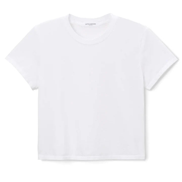 Perfect White Tee Springsteen women's baby tee in White