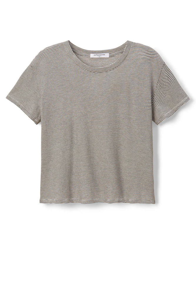
                      
                        Perfect White Tee Harley Stripe Boxy Crew Tee
                      
                    