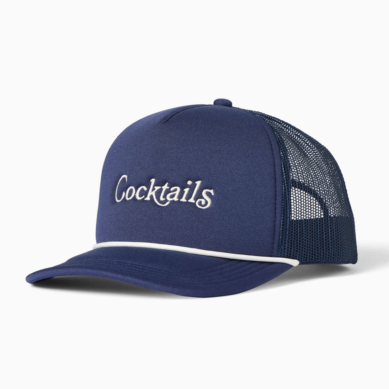 Toes on the Nose Navy Cocktails Foam Trucker Hat