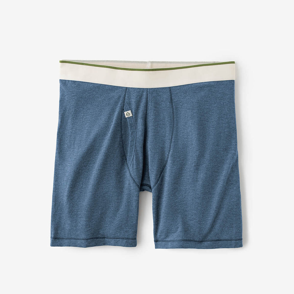 The Indigo Heather BamBare Boxer Brief by tasc Performance