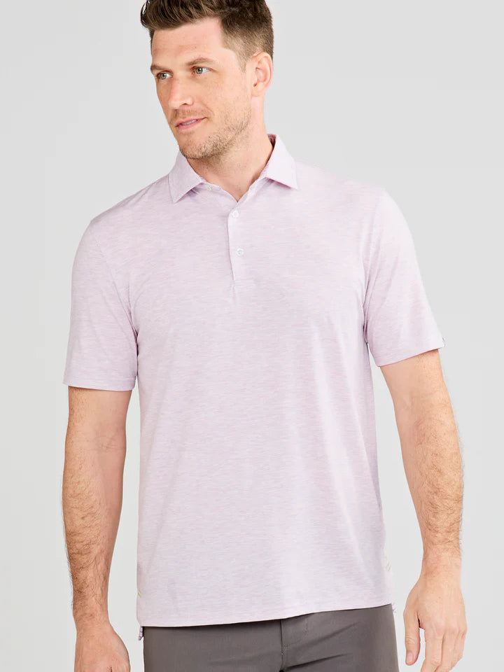 The Lilac Heather Cloud Lightweight Polo by Tasc Performance