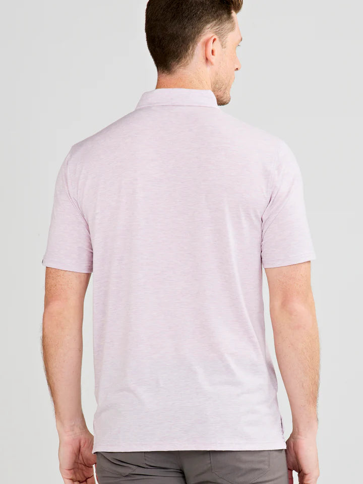 
                      
                        Back view of the Lilac Heather Cloud Lightweight Polo by Tasc Performance
                      
                    