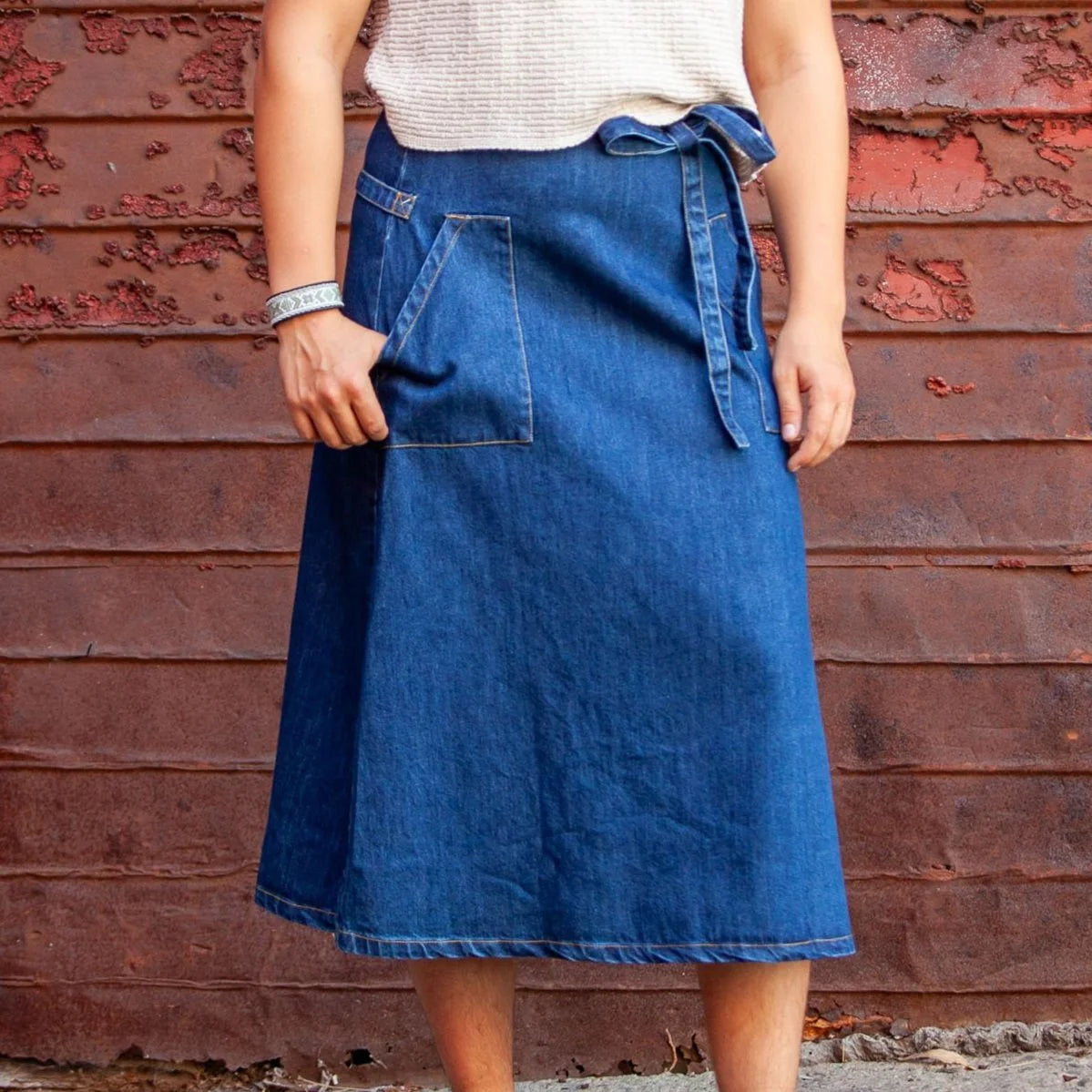 Tove Wear Maker Skirt Long - Indigo