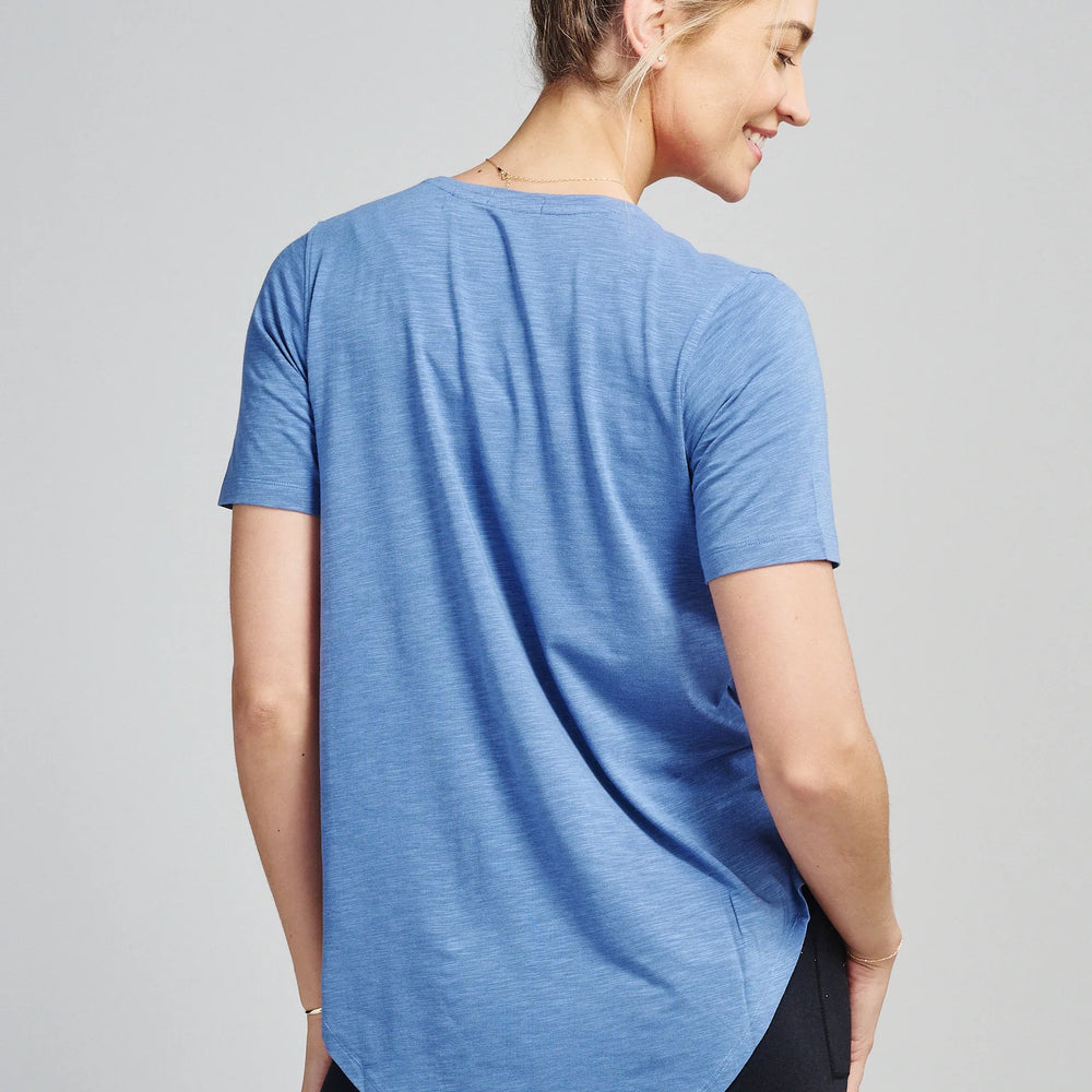 Back view of the Dusk Longline T-Shirt by tasc Performance