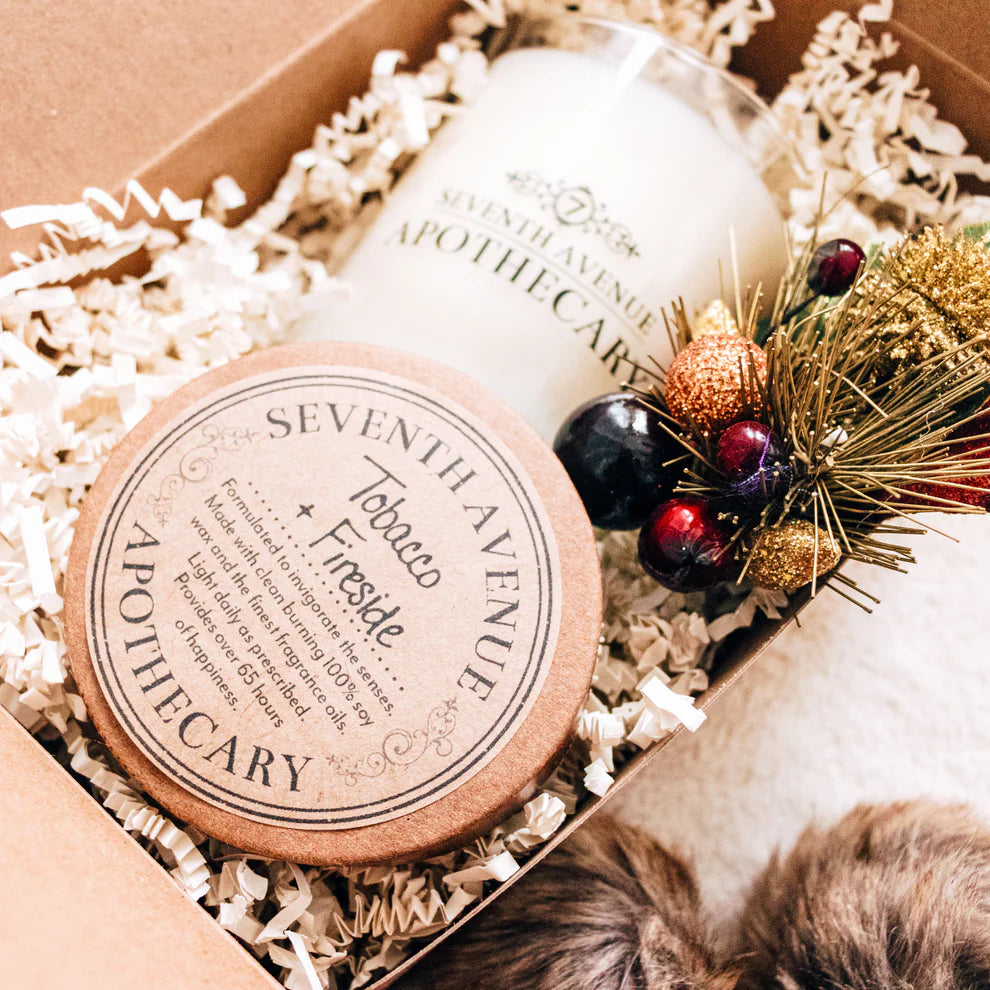 Seventh Avenue Apothecary Tobacco + Fireside Soy Wax Candle
