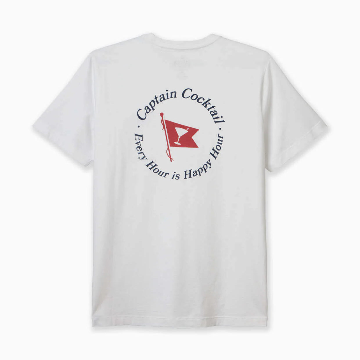 Toes on the Nose Every Hour is Happy Hour Men's White Short Sleeve T-Shirt