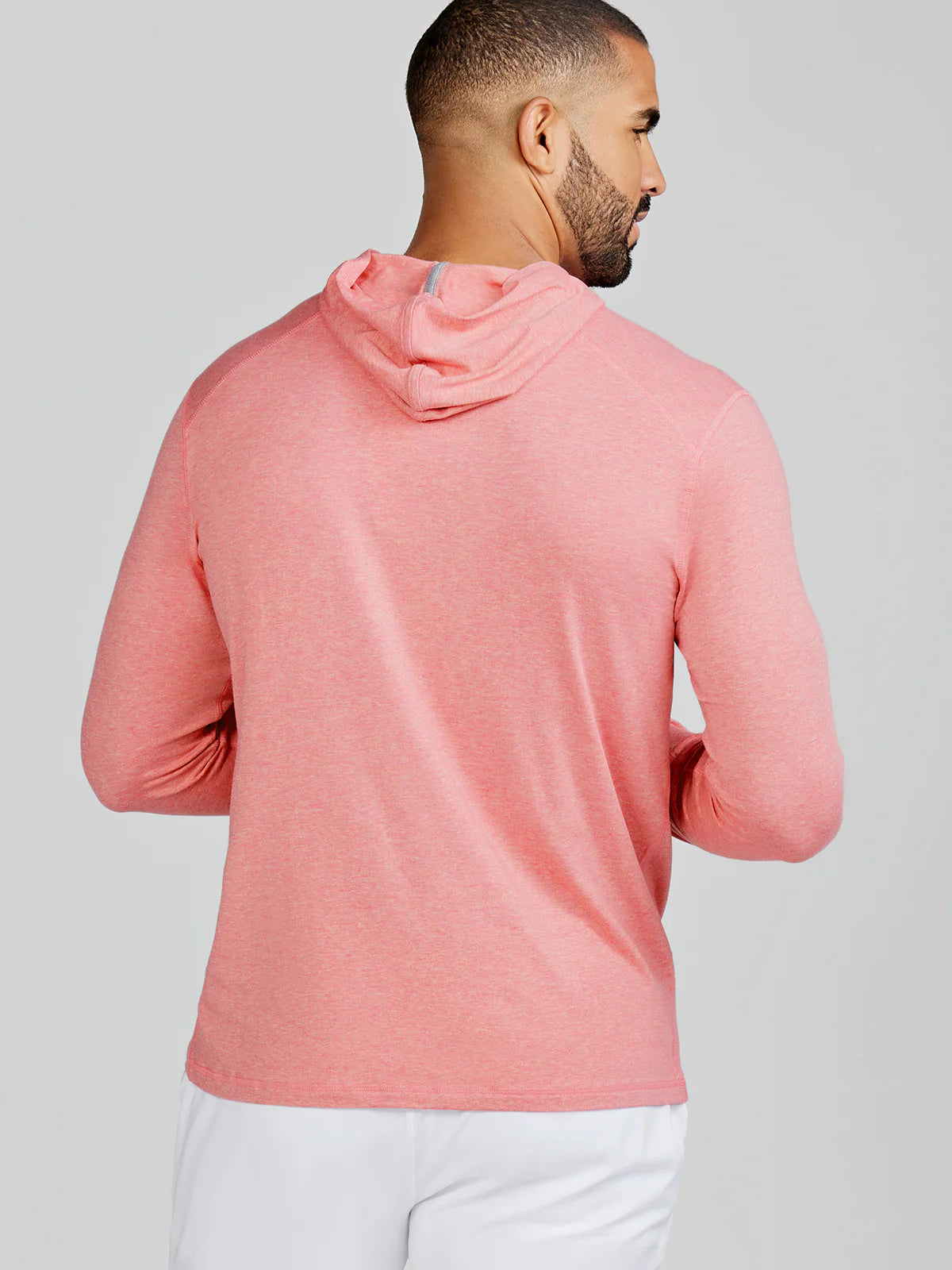 Back view of the Carrollton Lightweight Hoodie by Tasc Performance in the color Punch Heather