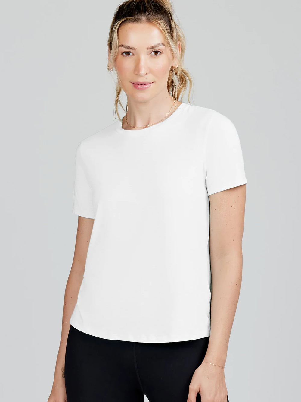 The All Day T-shirt in White by tasc Performance