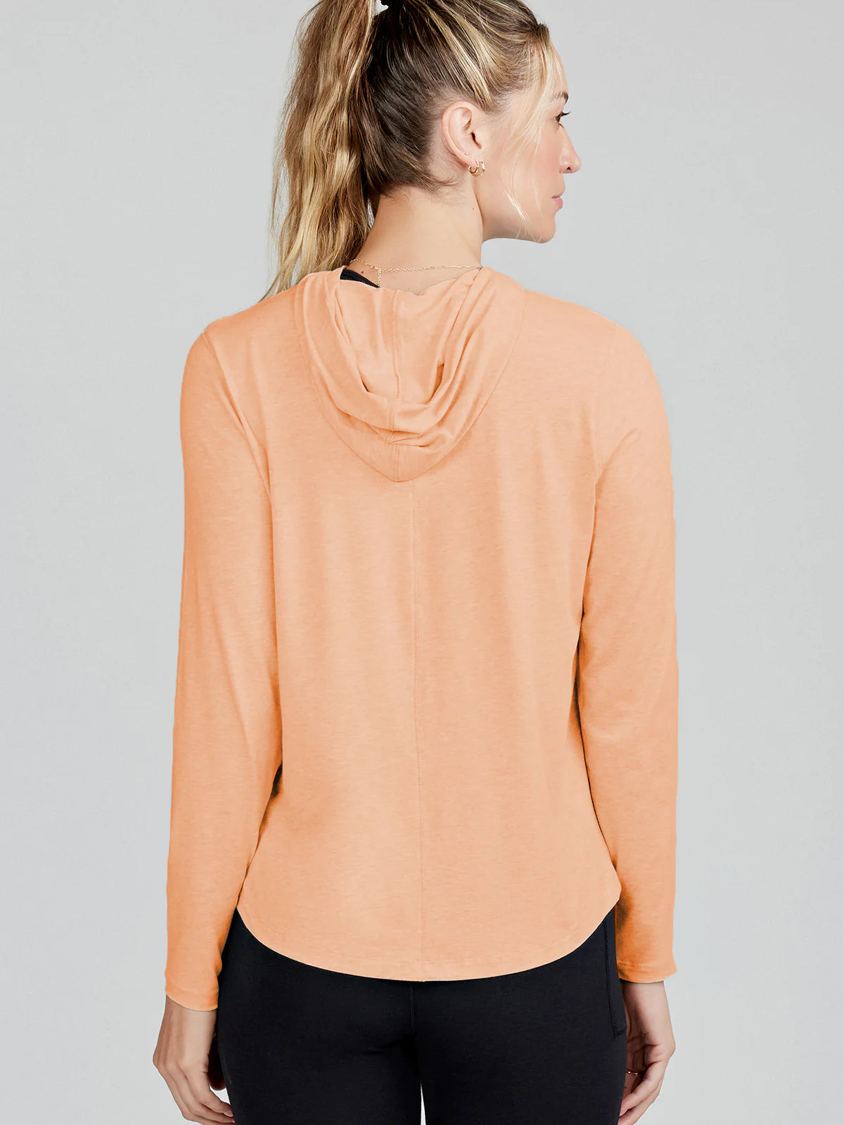 tasc Performance Recess Hoodie - Apricot Crush Heather