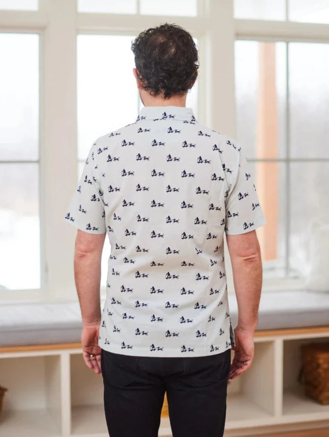 Back view of the Wandering Skater Short Sleeve Shirt by One World Brothers