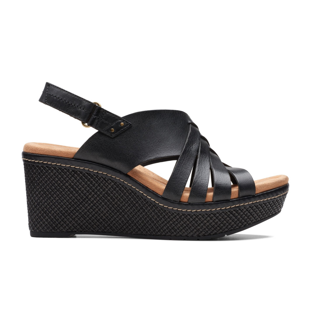 
                      
                        Clarks Elleri Grace Sandal - Black Leather
                      
                    