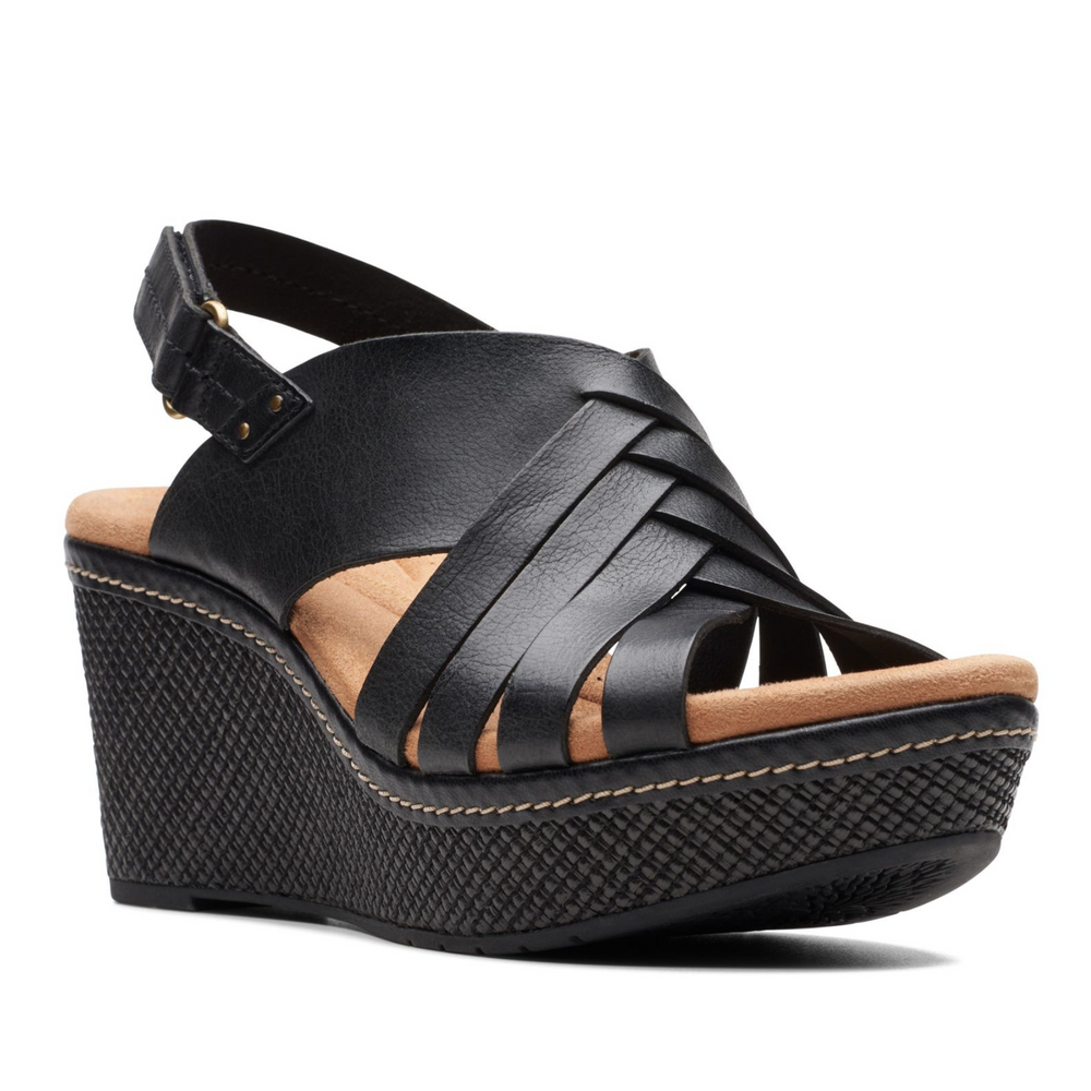 
                      
                        Clarks Elleri Grace Sandal - Black Leather
                      
                    