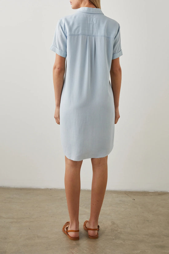 Back view of the Light Vintage Valerie Shirt Dress by Rails