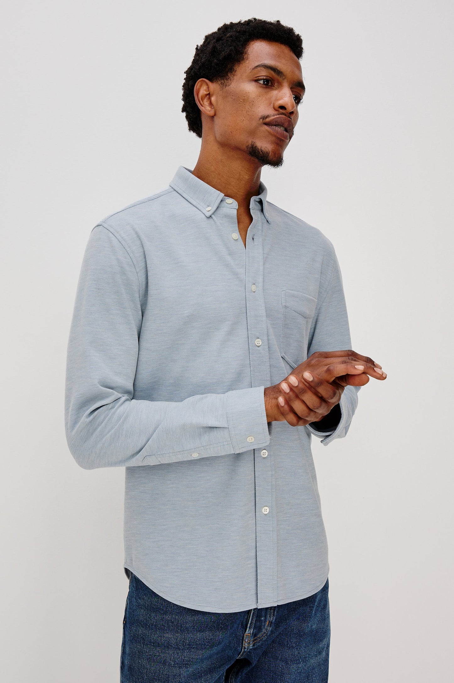 Vincent Shirt Blue Oxford / XL Vincent Shirt Blue Oxford / XL