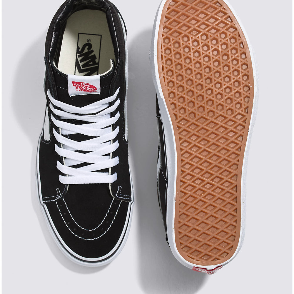 Vans Men's Sk8-Hi Sneaker - Black/Black/White