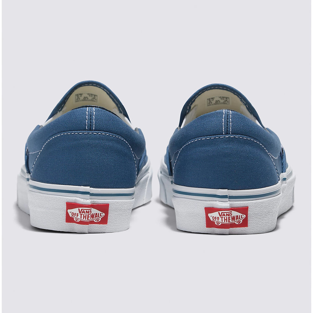 
                      
                        Back view of the Vans Classic Slip-On Sneakers in the color Navy
                      
                    