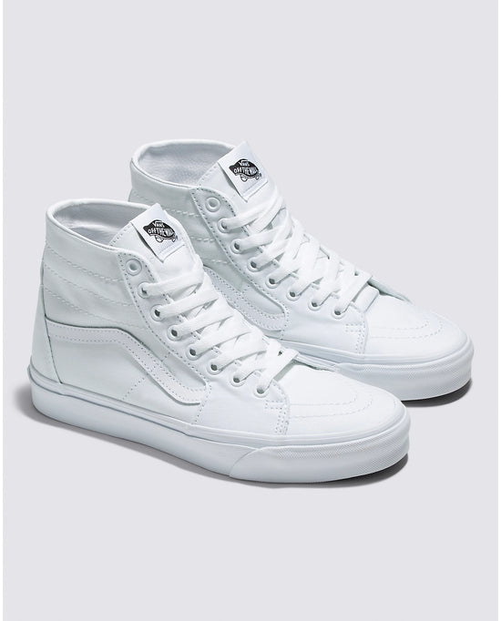 Vans Women's Sk8-Hi Tapered Canvas Sneakers - True White
