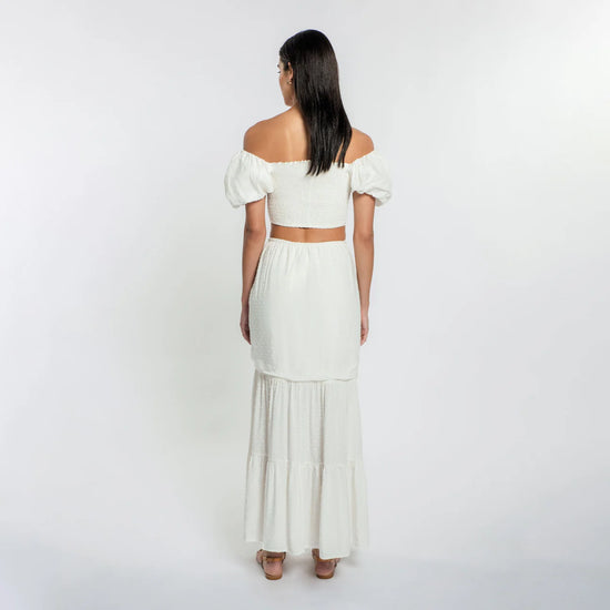 Back view of the White Lotus Valentina Skirt by Peixoto