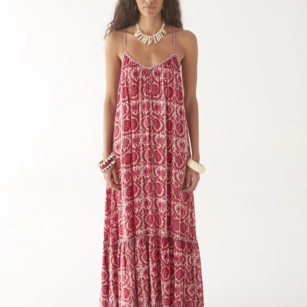 For effortless summer style, shop the Flamingo Grooves Valeria Dress by Maison Hotel, available at Harbour Thread