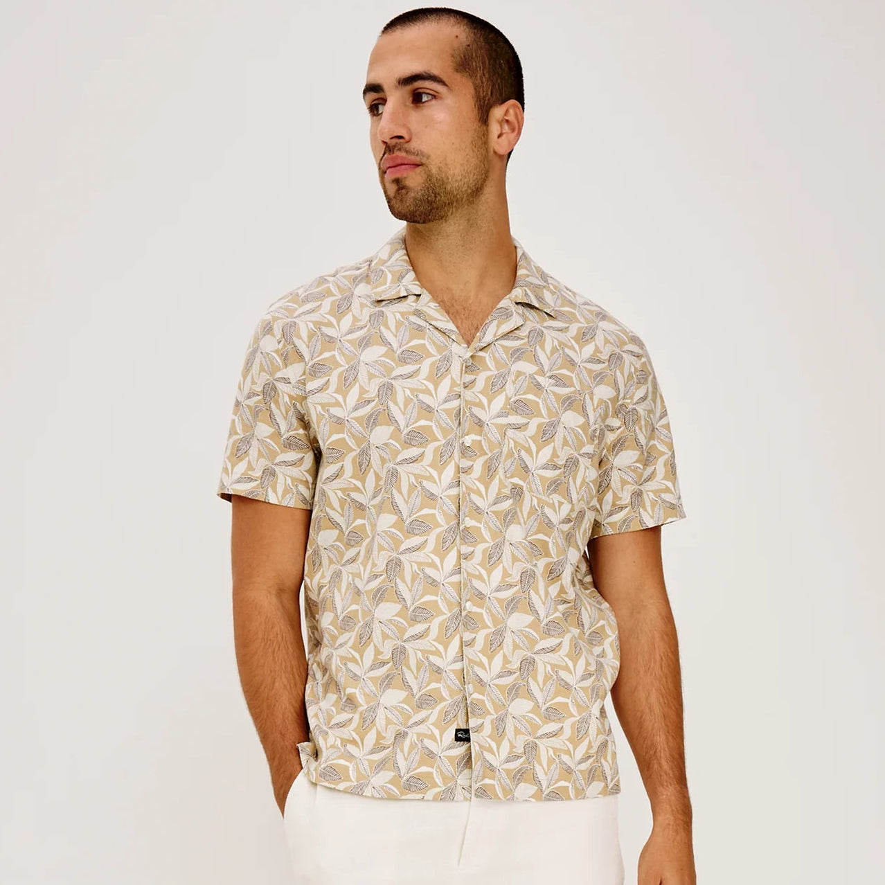 Rails Waimea Shirt in Banana Leaf Khaki, now available at Harbour Thread men's store