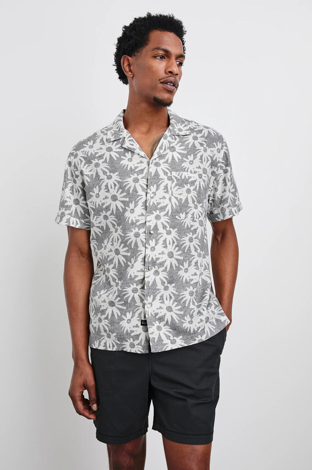 The Waimea is a statement-making lightweight short-sleeve shirt by Rails, available at Harbour Thread St. Pete.