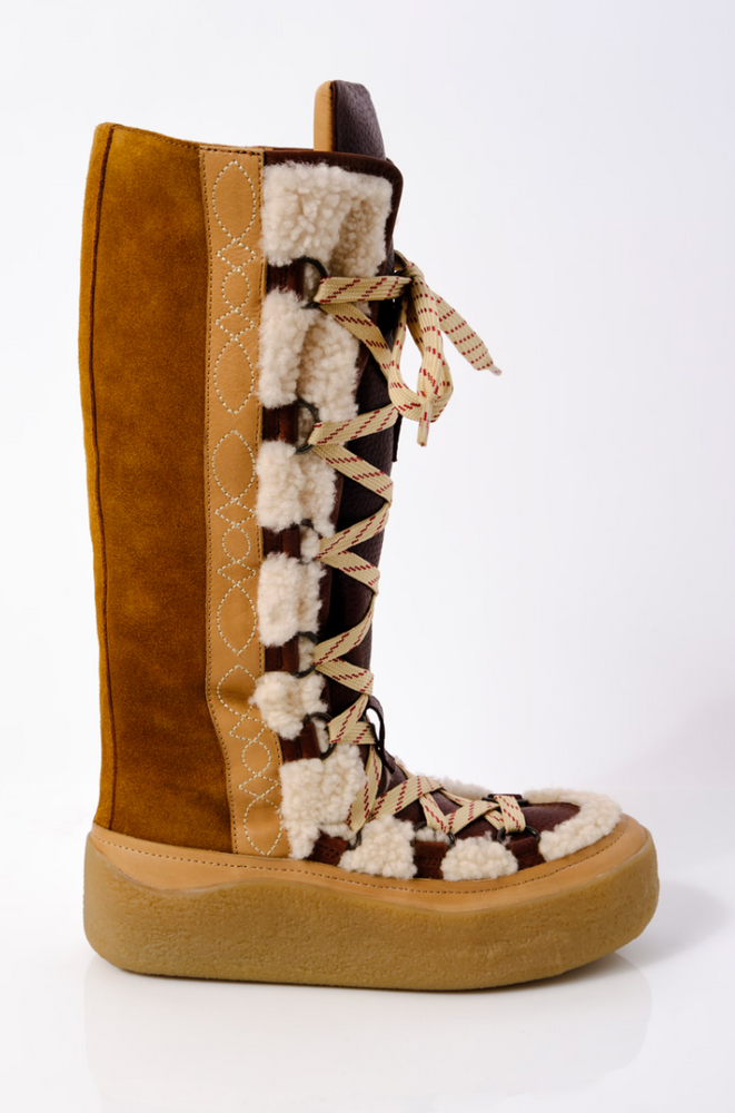 Side view of the Wilder Mukluk Boot by Free People