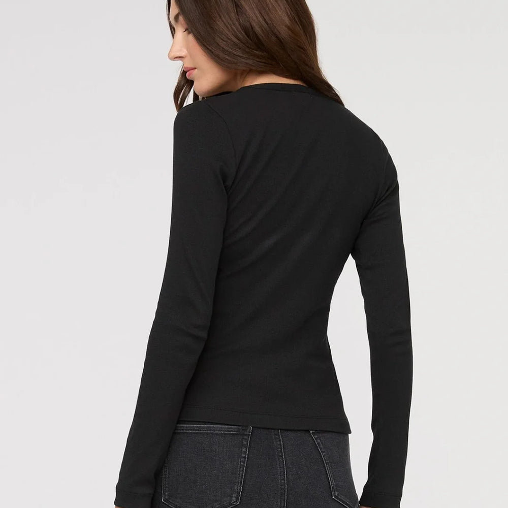
                      
                        Black long sleeve top for women
                      
                    