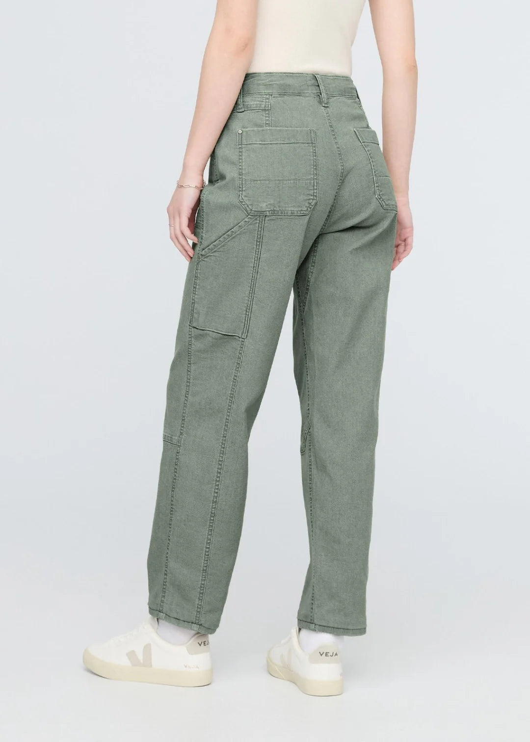 Back view of the Pine Stretch Canvas Utility Pant by DU/ER