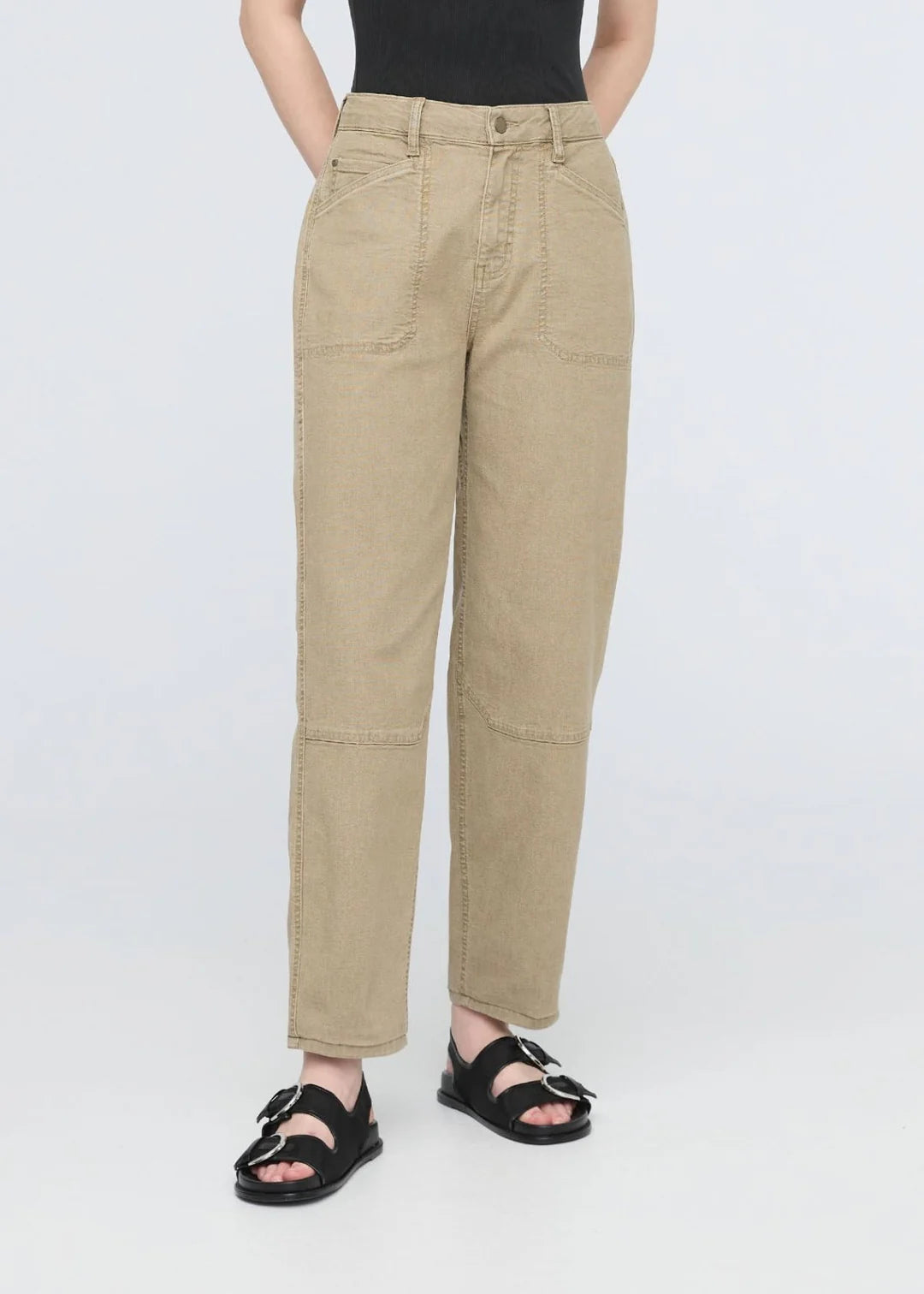 The DUER Women's Stretch Canvas Utility Pant in the color Tan
