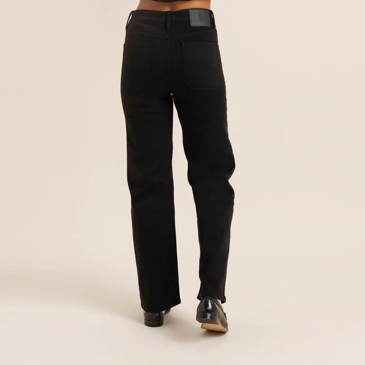 Back view of the Black HWY 395 Pant Denim by Roark