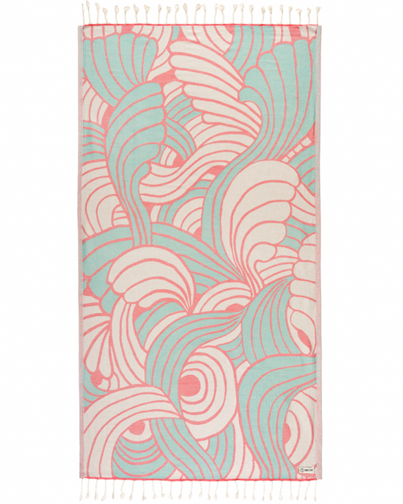 Enjoy your time in the sand with the eco-conscious Sand Cloud Shuimu Towel, available at Harbour Thread boutique. 