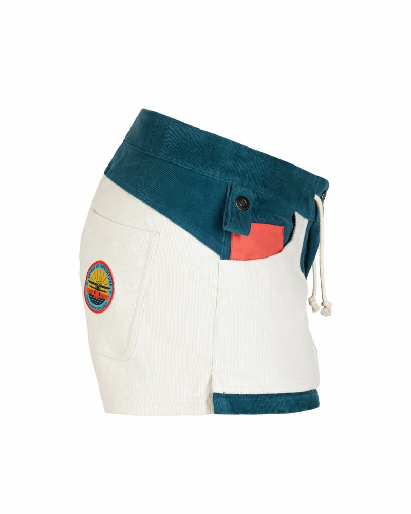 
                      
                        Side view of the Elemental Blue/Natural 3Incher Women's Concord Shorts by Amundsen Sports
                      
                    