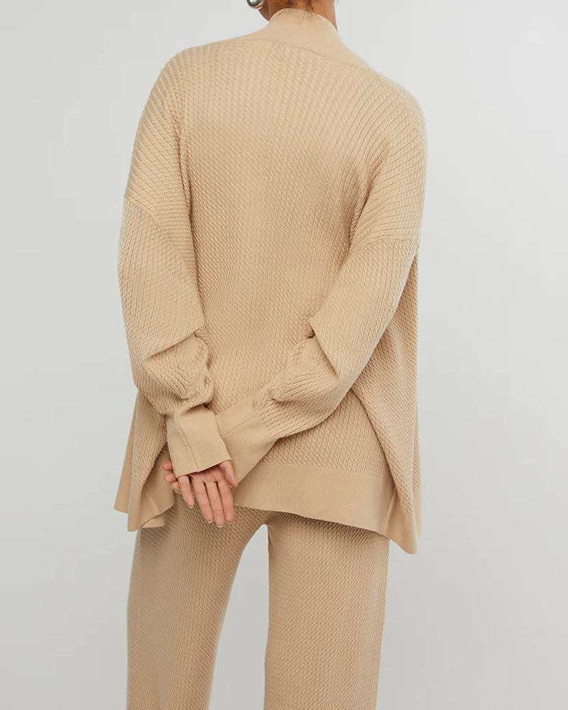 
                      
                        WeWoreWhat Oversized Cardigan - Cable Knit Beige
                      
                    