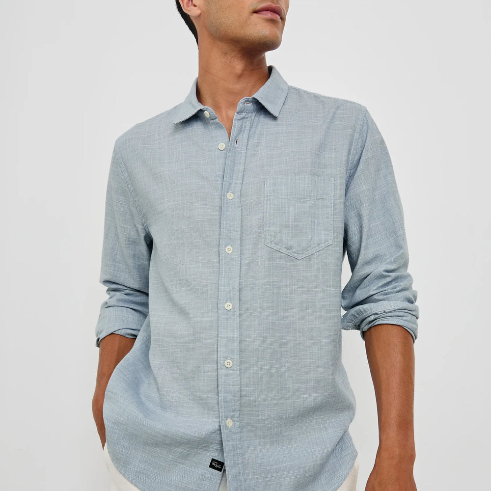 Shop the soft cotton long sleeve Wyatt button down shirt by Rails at Harbour Thread.