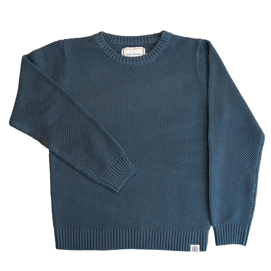 The Long Wharf Supply Women's Bay Head SeaWell Crew in the color Marine