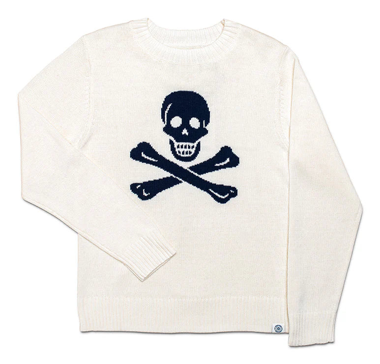 The Long Wharf Supply Women's Bonny SeaWell Sweater in the color Cream