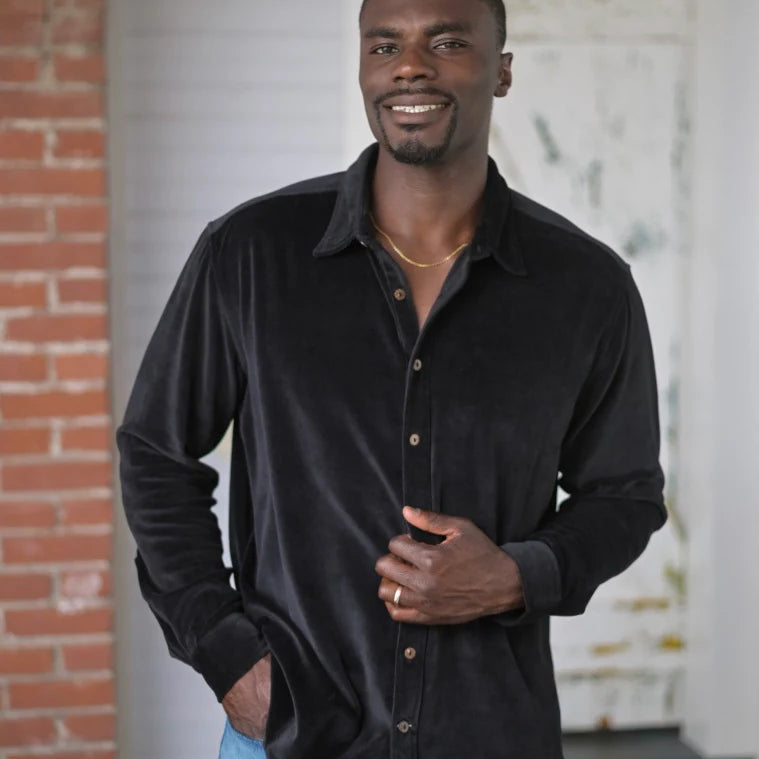 One World Brothers Midnight Velvet Shirt