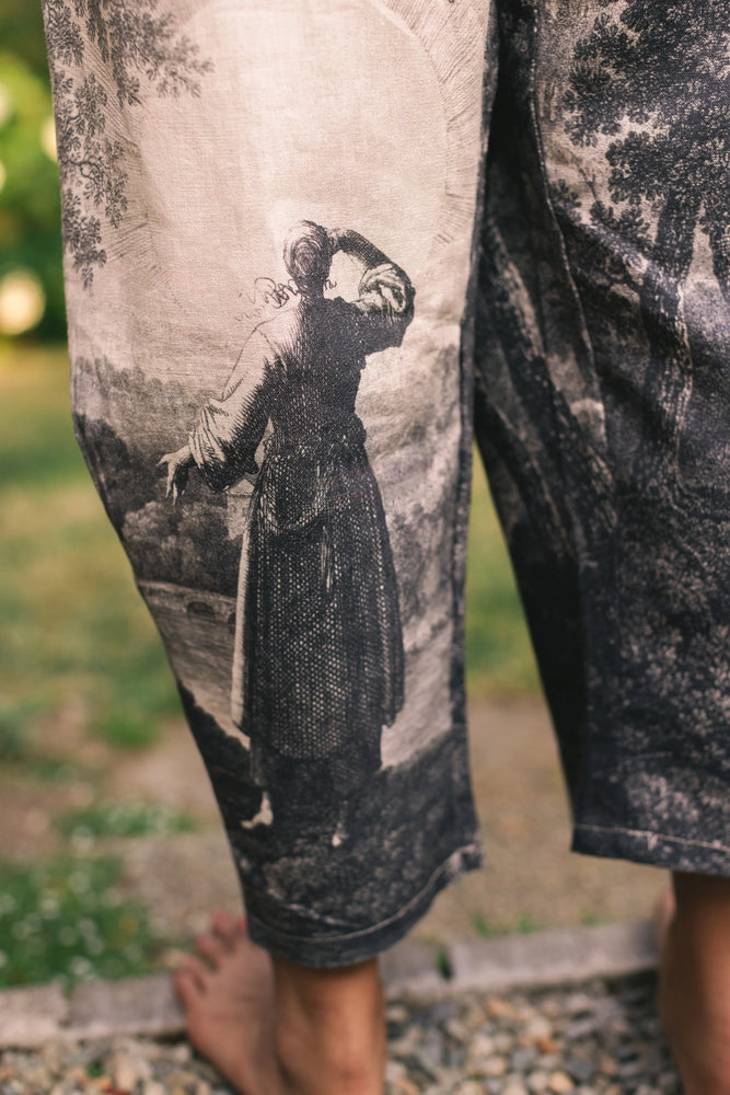 
                      
                        Market of Stars Still I Rise Linen Cropped Artist Pants
                      
                    