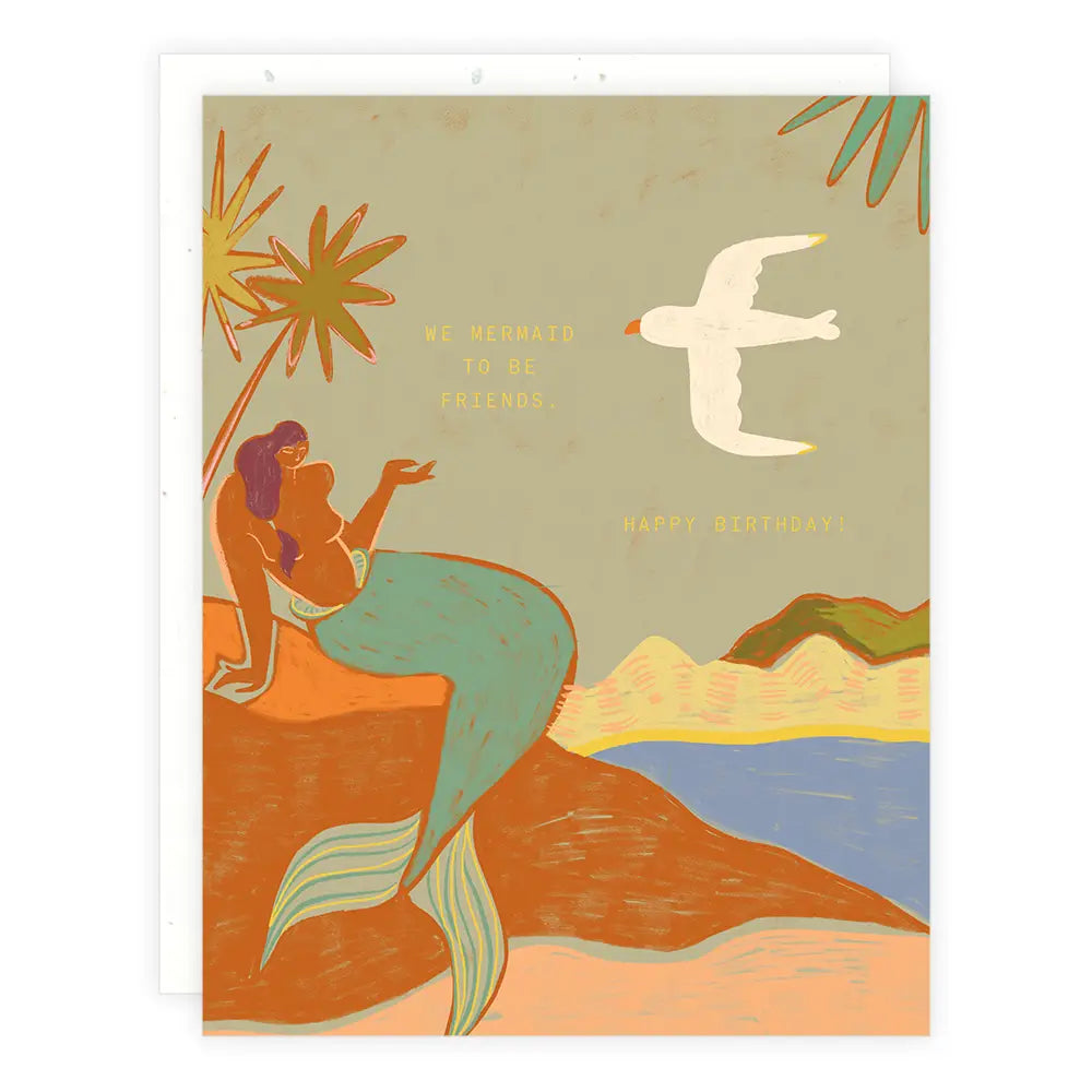Shop the Mermaid Greeting Card by Someday Studio at Harbour Thread. 