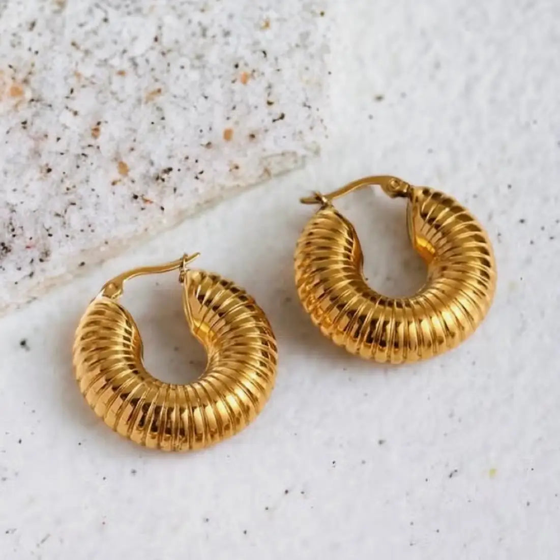 Shop the Carmen Hoop Earrings by Boem Collection at Harbour Thread boutique