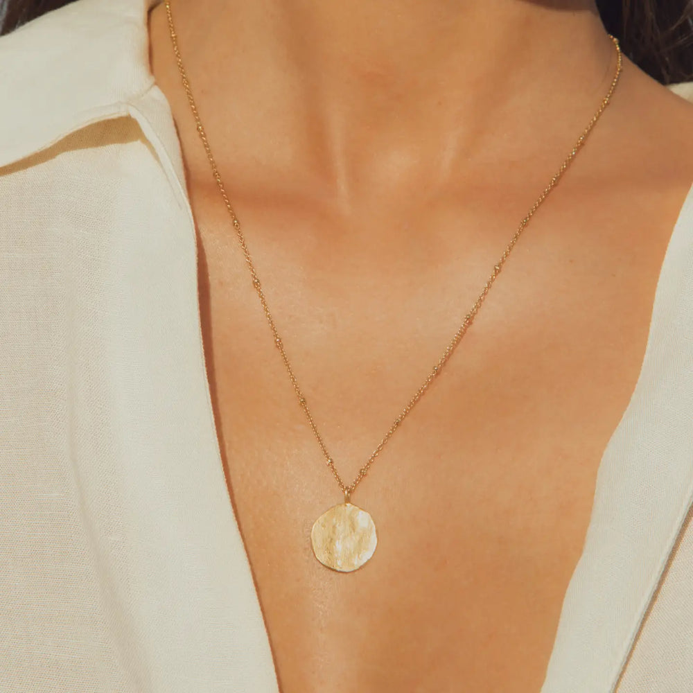 
                      
                        Shop the gold plated waterproof Luna Necklace by Agapée Jewelry at Harbour Thread. 
                      
                    